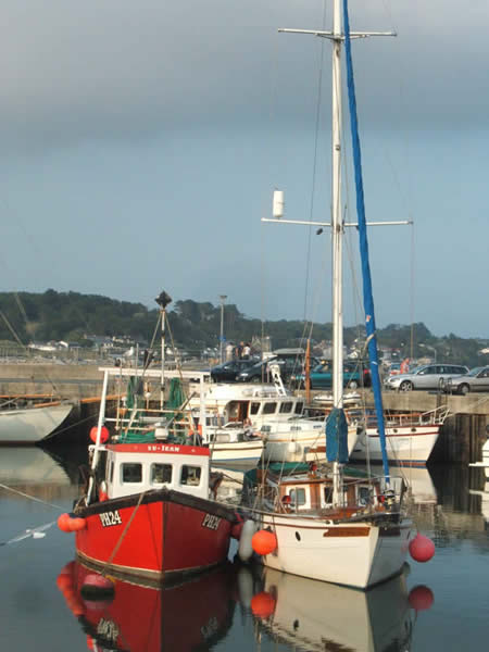 Boats in Padstow harbour