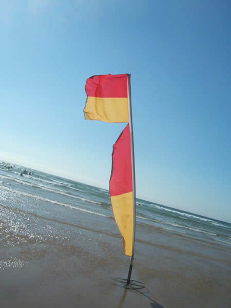 Lifeguard's flag